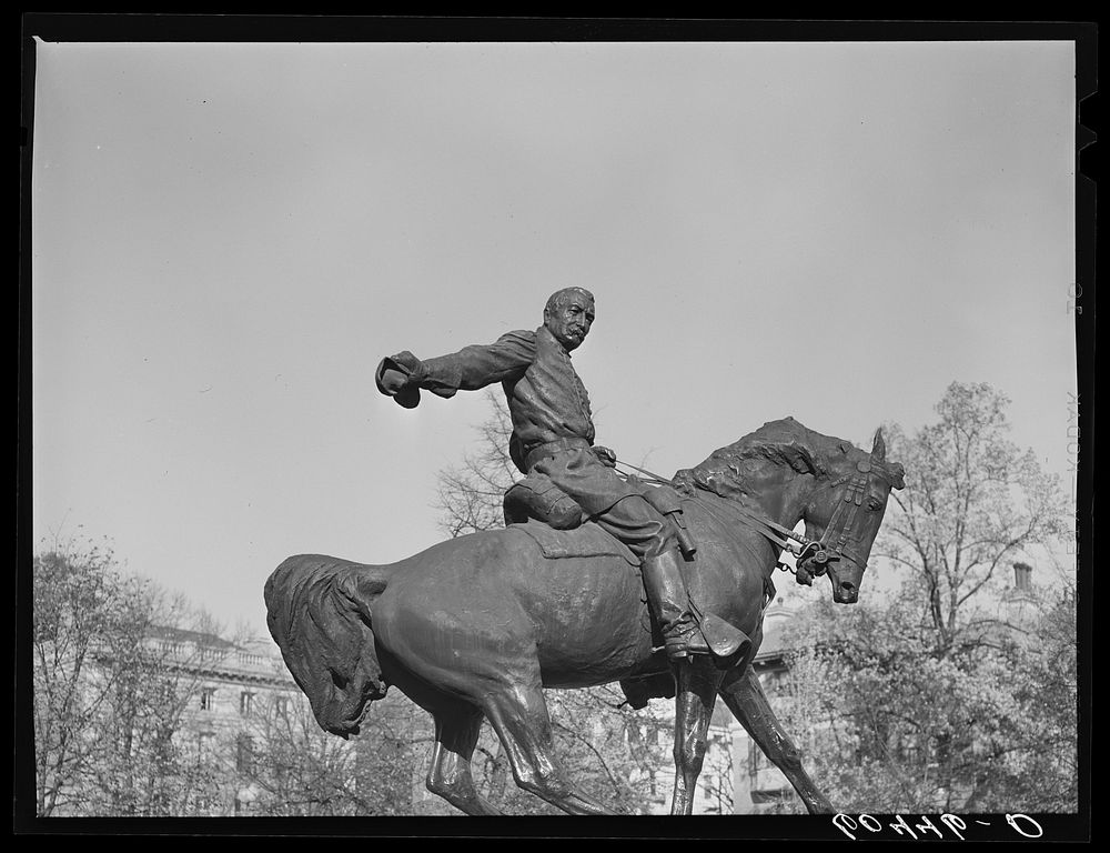 General Sheridan in Sheridan Circle, Washington, D.C.. Sourced from the Library of Congress.