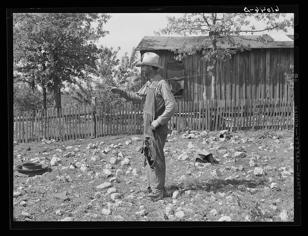 Rocky land of Ozark Mountain farmer. Missouri. Sourced from the Library of Congress.