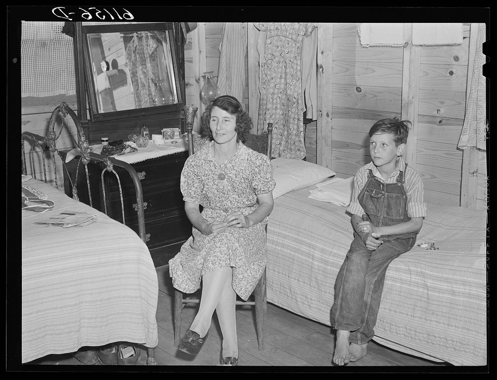 This woman works in the packing plant. Her son works picking fruit with his father. Cabin owned by packing plant rents for…