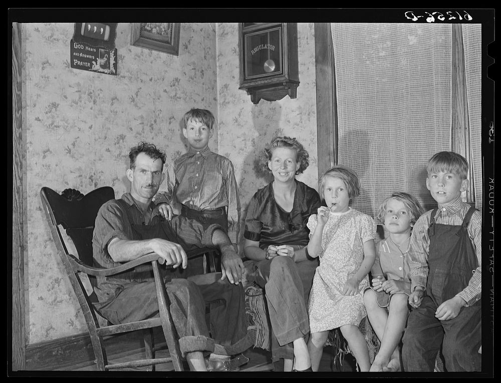 FSA (Farm Security Administration) rehabilitation borrower and family. Door County, Wisconsin. Sourced from the Library of…
