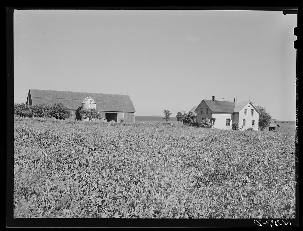 Farm along Lake Michigan, Wisconsin. Sourced from the Library of Congress.