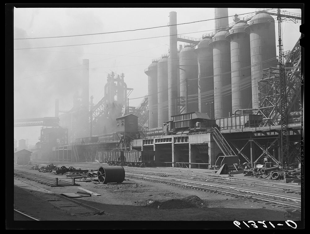 Bethlehem steel mill. Sparrows Point, Maryland. Sourced from the Library of Congress.
