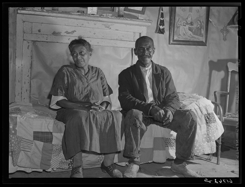 Mr. and Mrs. Dyson, FSA (Farm Security Administration) borrowers. Saint Mary's County, Maryland. Sourced from the Library of…