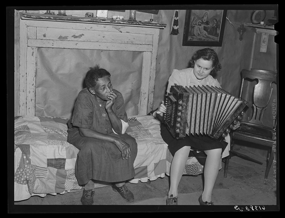 [Untitled photo, possibly related to: Mr. and Mrs. Dyson, FSA (Farm Security Administration) borrowers. Saint Mary's County…