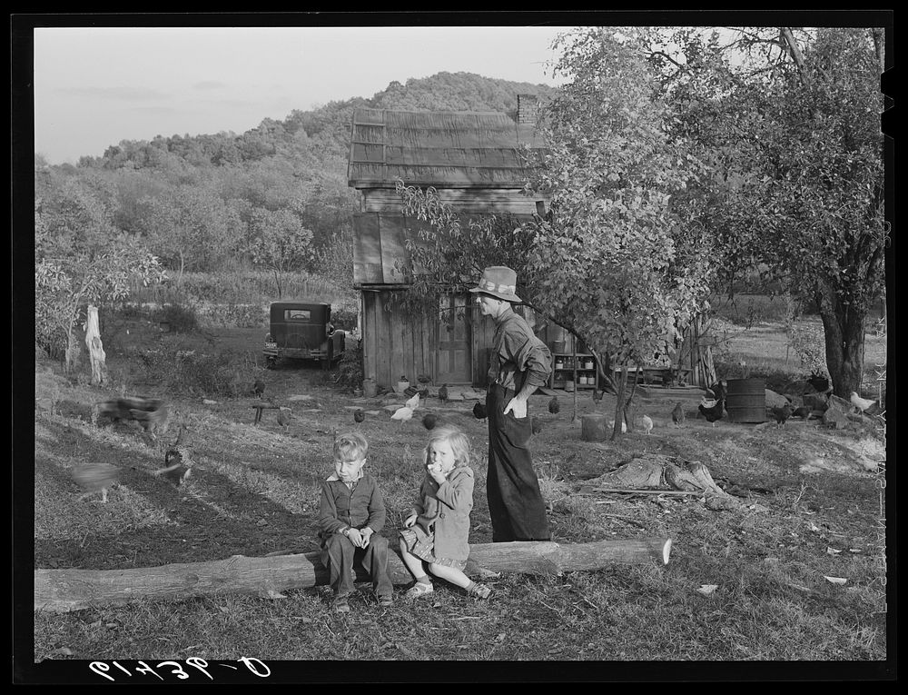 [Untitled photo, possibly related to: Mr. Lansing and Mr. Coperning, FSA (Farm Security Administration) borrowers, getting…