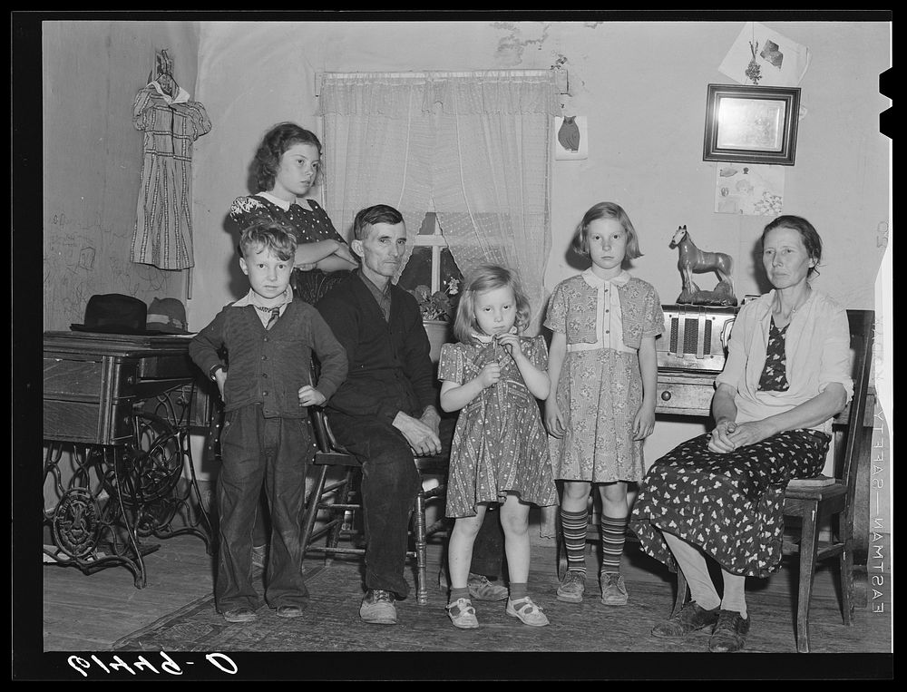 The Lansing family, FSA (Farm Security Administration) borrowers. Ross County, Ohio. Sourced from the Library of Congress.