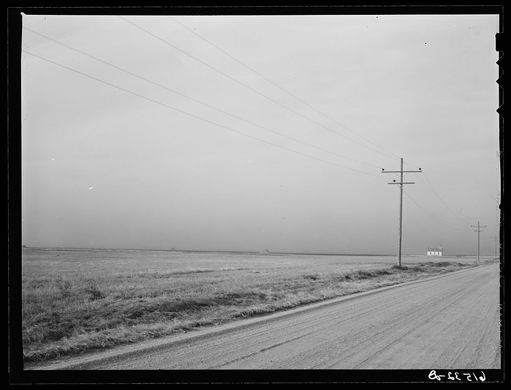 [Untitled photo, possibly related to: Dust storm. Ramsey County, North Dakota]. Sourced from the Library of Congress.