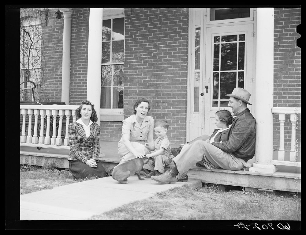 [Untitled photo, possibly related to: Western Iowa corn farmer and family. Monona County, Iowa]. Sourced from the Library of…