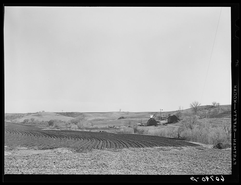 Western Iowa farmland. Monona County, Free Photo rawpixel