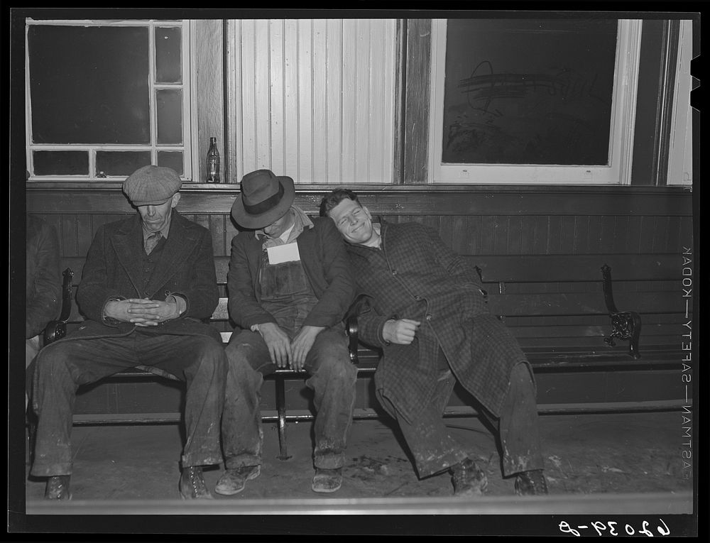 [Untitled photo, possibly related to: Boys from out of town who have come to Radford, Virginia for work at powder plant.…