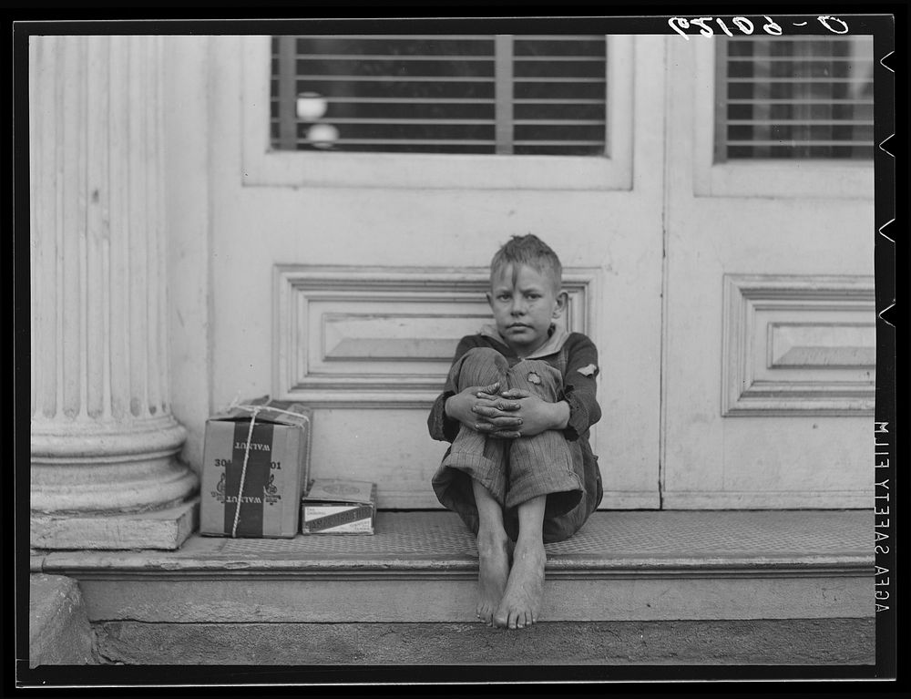 Shoeshine boy. Columbus, Georgia. Sourced from the Library of Congress.