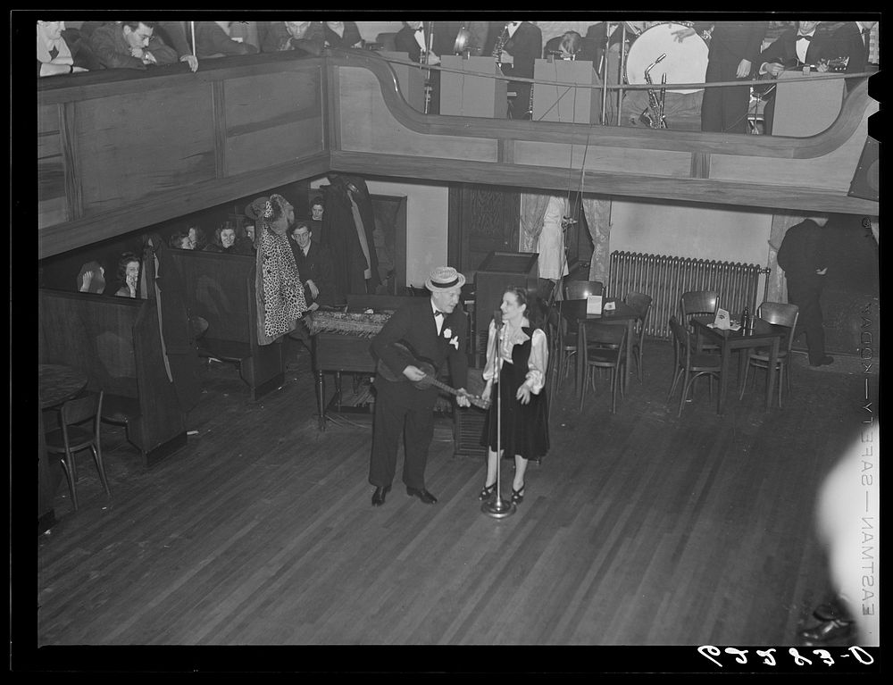 Entertainment at Carlton Nightclub. Ambridge, Pennsylvania. Sourced from the Library of Congress.