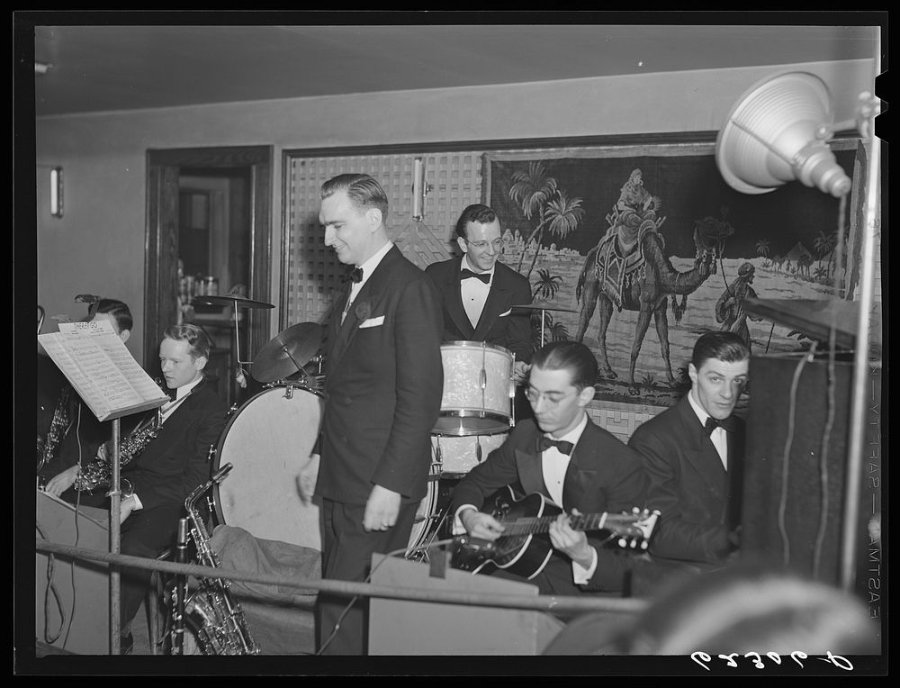 Orchestra at the Carlton Club. Ambridge, Pennsylvania. Sourced from the Library of Congress.