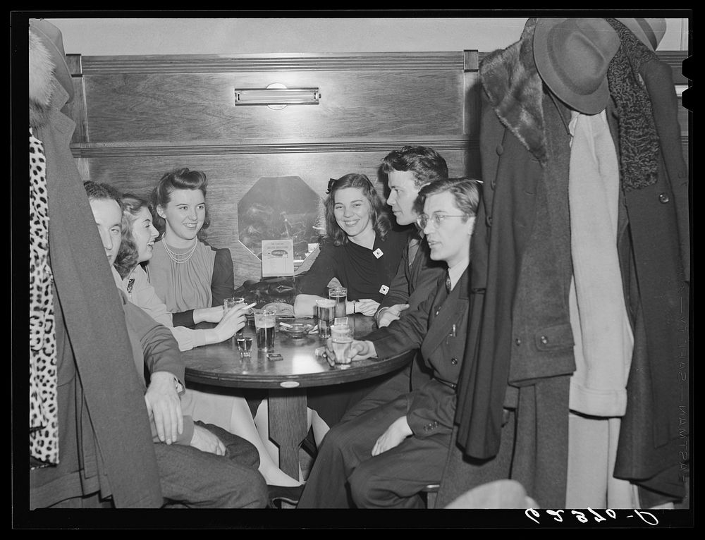 Party at Carlton Nightclub. Ambridge, Pennsylvania. Sourced from the Library of Congress.