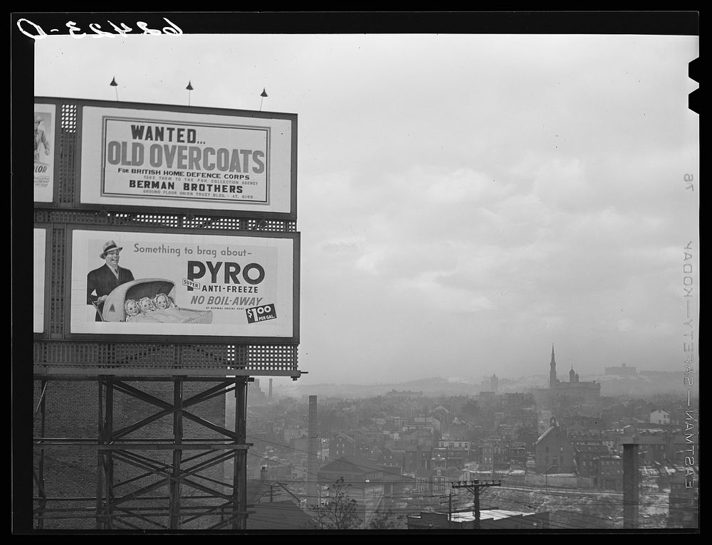 Pittsburgh, Pennsylvania. Sign. Sourced from the Library of Congress.