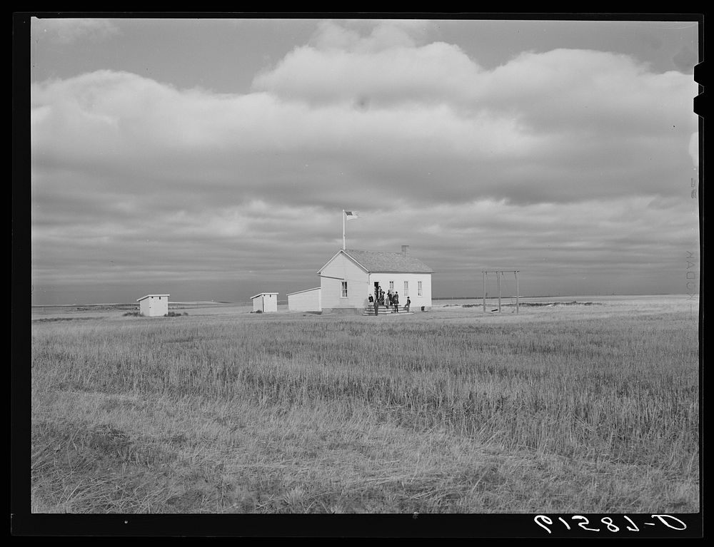 Schoolhouse. Ward County, North Dakota. Sourced from the Library of Congress.