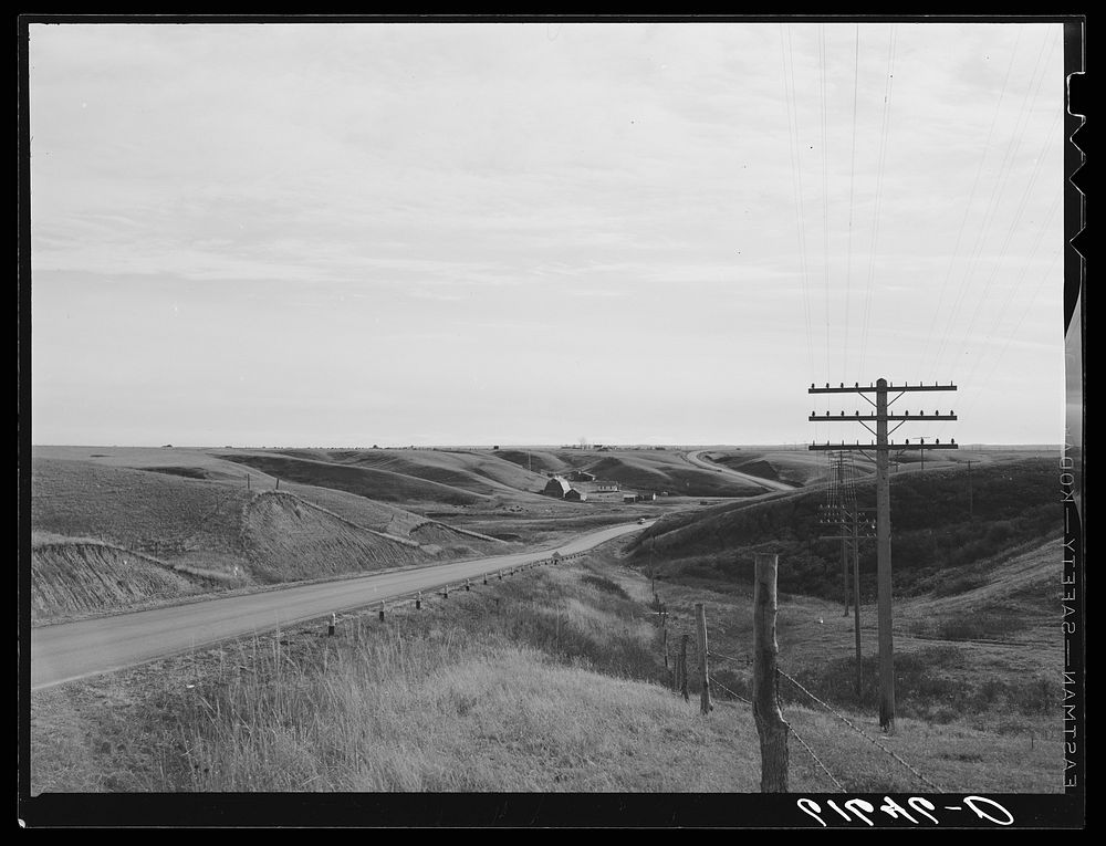 U.S. Highway no. 83, Ward County, North Dakota. Sourced from the Library of Congress.