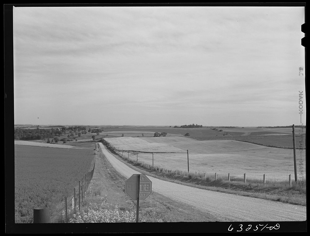 County road. Dane County, Wisconsin. Sourced from the Library of Congress.