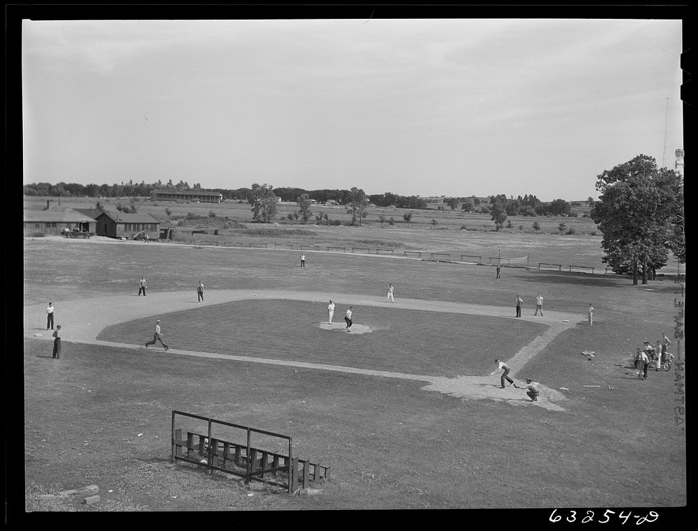 [Untitled photo, possibly related to: Ball game. Madison, Wisconsin]. Sourced from the Library of Congress.