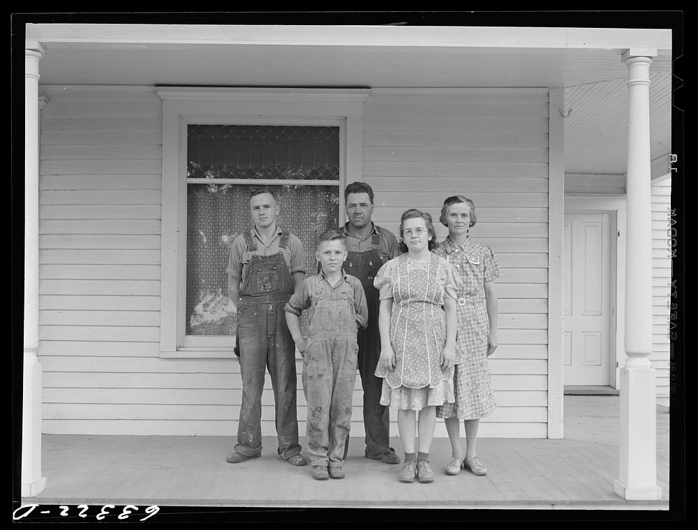 FSA (Farm Security Administration) tenant purchase borrower and family. Freeborn County, Minnesota. Sourced from the Library…