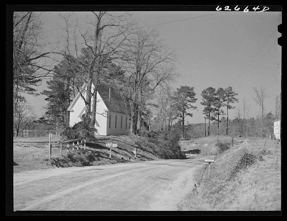 Episcopal church. King William County, Virginia. Sourced from the Library of Congress.