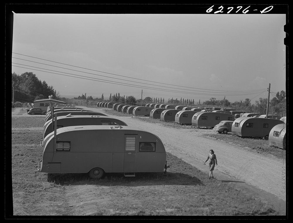 FSA (Farm Security Administration) trailer camp near General Electric Plant, Erie, Pennsylvania. These are 200 trailers…