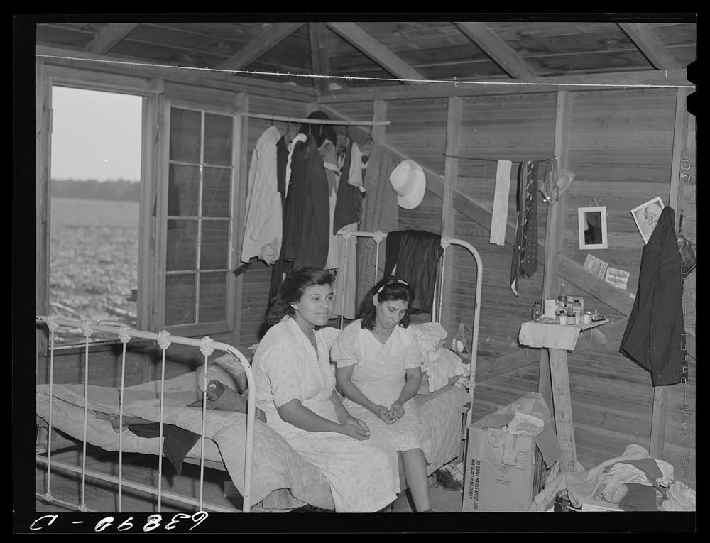Interior of house rented to Mexican workers by Michigan Sugar Company. Saginaw County, Michigan. Sourced from the Library of…