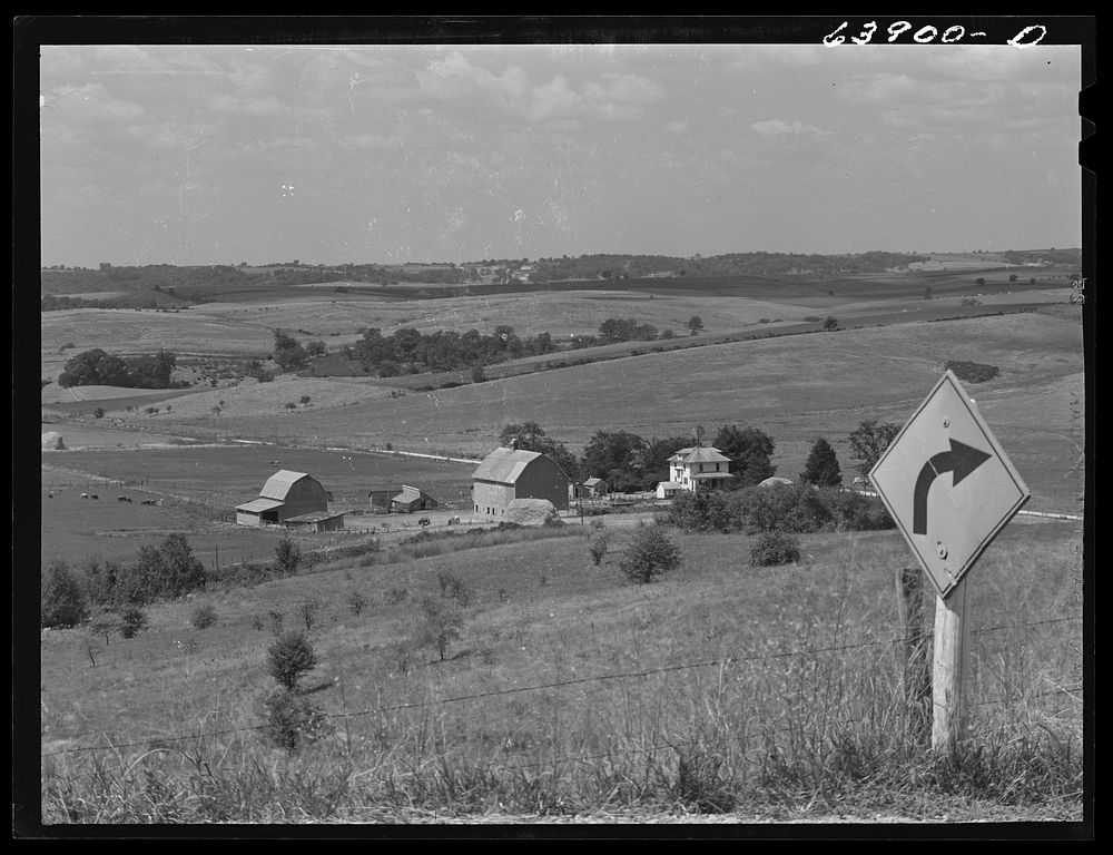 Farmland. Grant County, Wisconsin. Sourced from the Library of Congress.