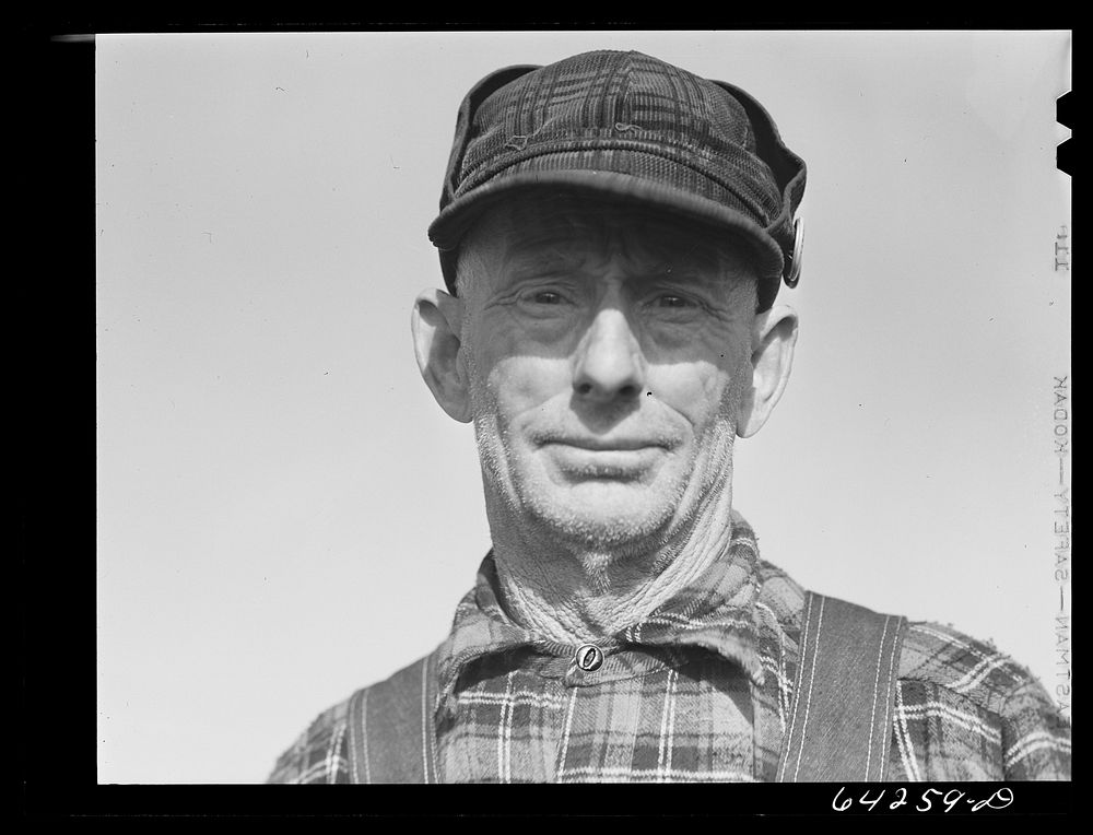 [Untitled photo, possibly related to: Newton County, Missouri. Camp Crowder area. Farmer who came for construction work].…