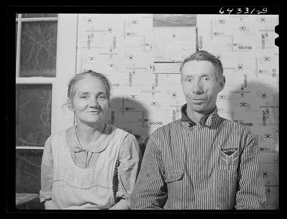 Bates County Relocation Project, Missouri. Mr. and Mrs. Green, formerly hill farmers in the Ozarks. Their land was bought up…