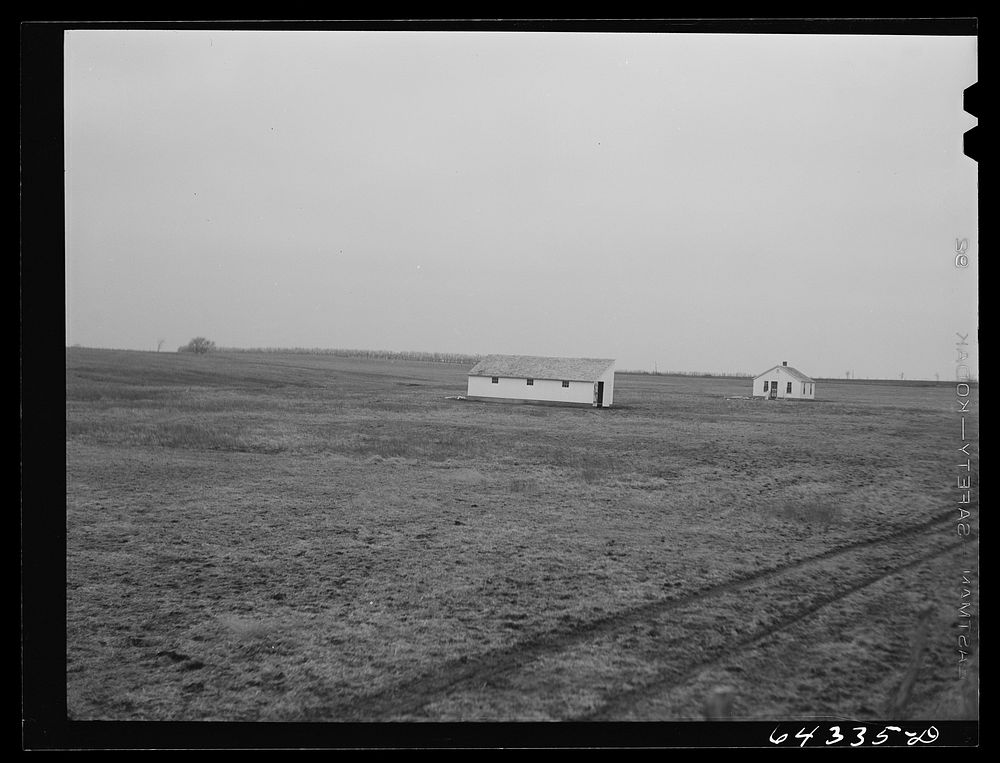 Bates County relocation project, Missouri. Farm unit built on land bought by FSA (Farm Security Administration). This place…