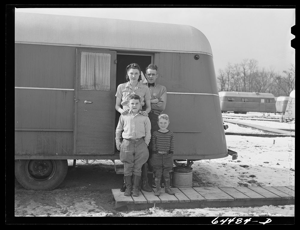 [Untitled photo, possibly related to: Burlington, Iowa. Acres unit, FSA (Farm Security Administration) trailer camp for…