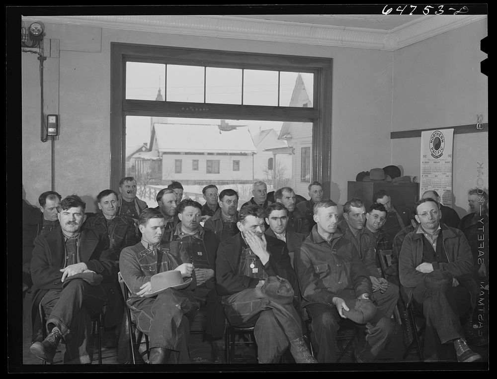 Gladstone, North Carolina. Farmers attending Food for Victory meeting sponsored by the U.S. Department of Agriculture.…