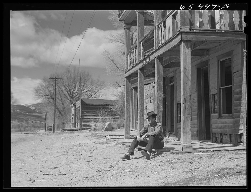 Bannack, Montana. A gold miner, one of few remaining residents of Bannack when it was the capitol of the state. Sourced from…