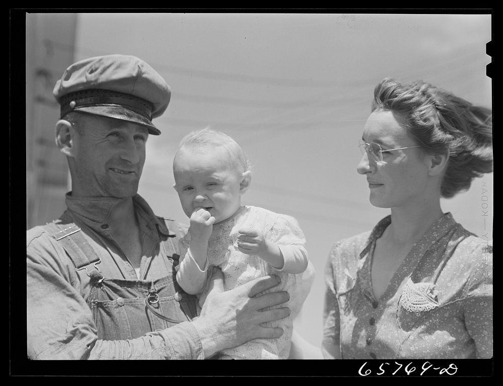 Lancaster County, Nebraska. The Pierce family, FSA (Farm Security Administration) borrowers. Sourced from the Library of…