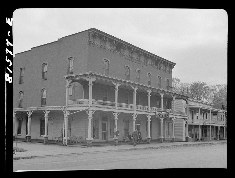 Chatham, New York. Chatham House hotel. Sourced from the Library of Congress.