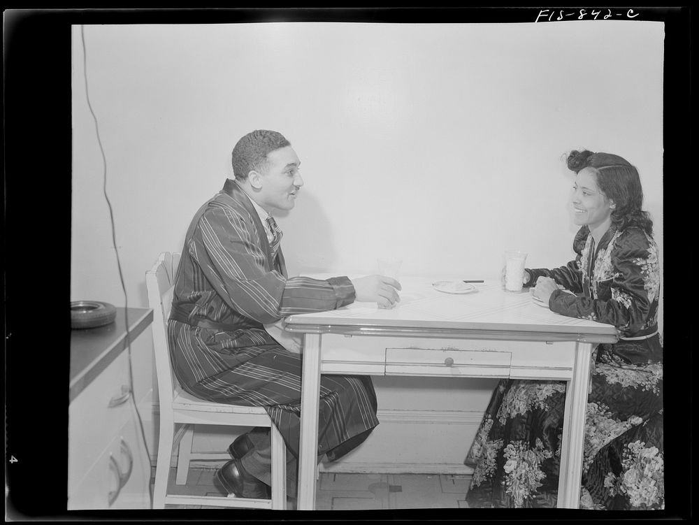 [Untitled photo, possilby related to: Washington, D.C. Jewal Mazique [i.e. Jewel], worker at the Library of Congress…