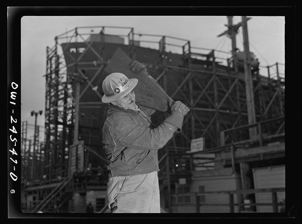 Richmond, California. Permanente Metals Corporation, shipbuilding division, yard number two. Robert LaSalle has worked in…