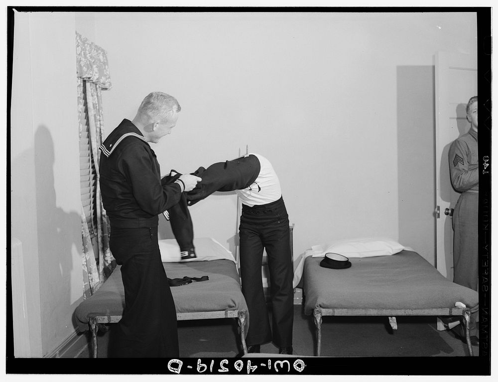 Washington, D.C. In one of the dormitory rooms at the United Nations service center. Sourced from the Library of Congress.