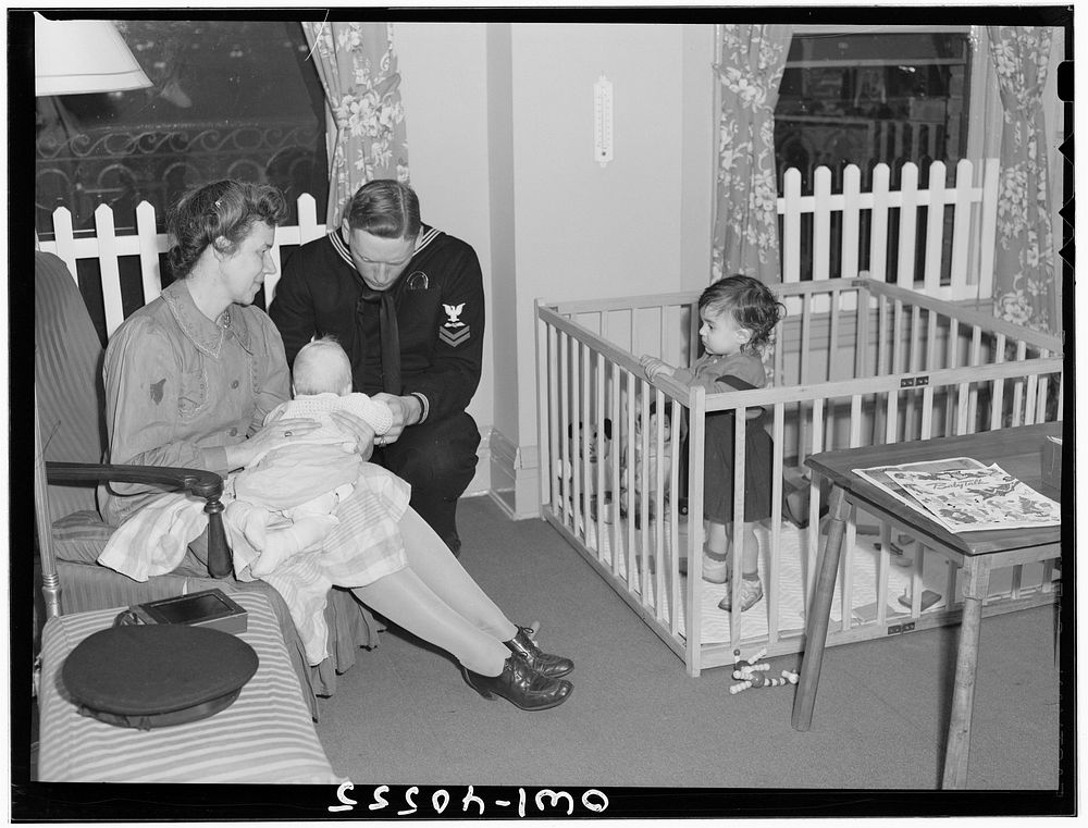 [Untitled photo, possibly related to: Washington, D.C. In the nursery at the United Nations service center]. Sourced from…