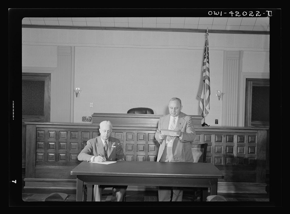 Southington, Connecticut. A Southington town meeting in session. Its chairman is a citizen, Ralph Hurlbut. The people who…