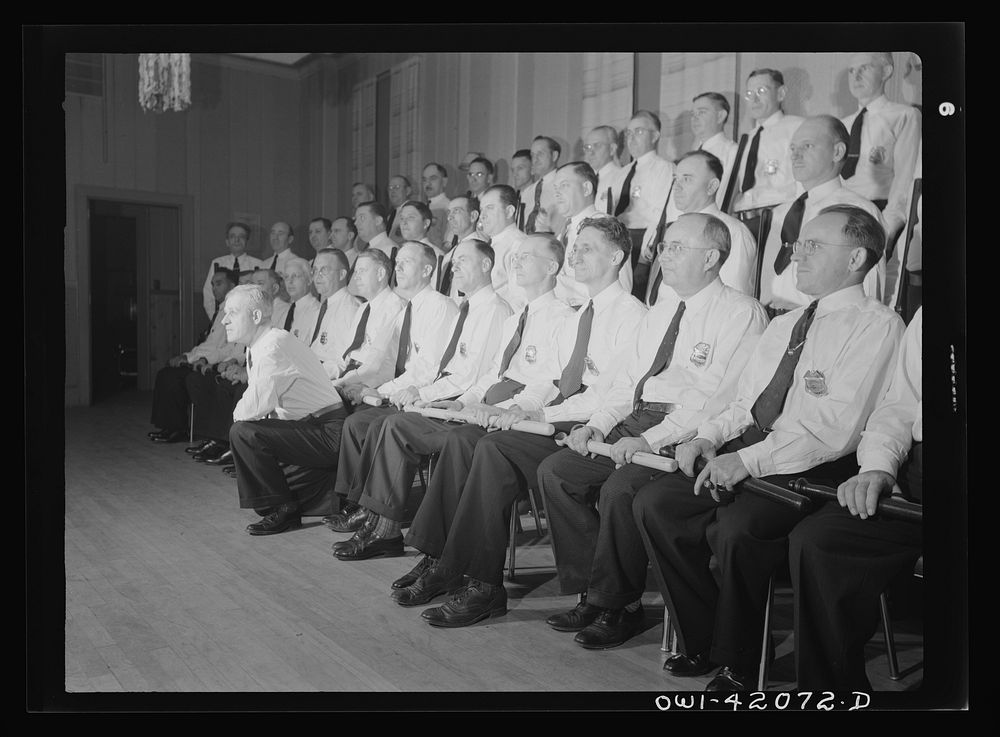 Southington, Connecticut. A group portrait of a policemen's (?) organization. Sourced from the Library of Congress.
