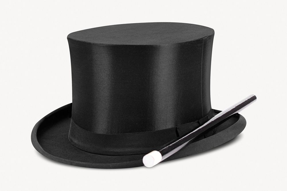 Magician hat, object isolated image on white background