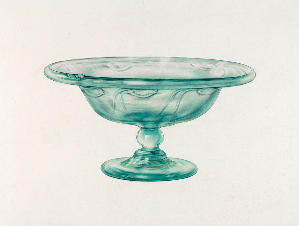 Compote (1935&ndash;1942) by Van Silvay. Original from The National Gallery of Art. Digitally enhanced by rawpixel.