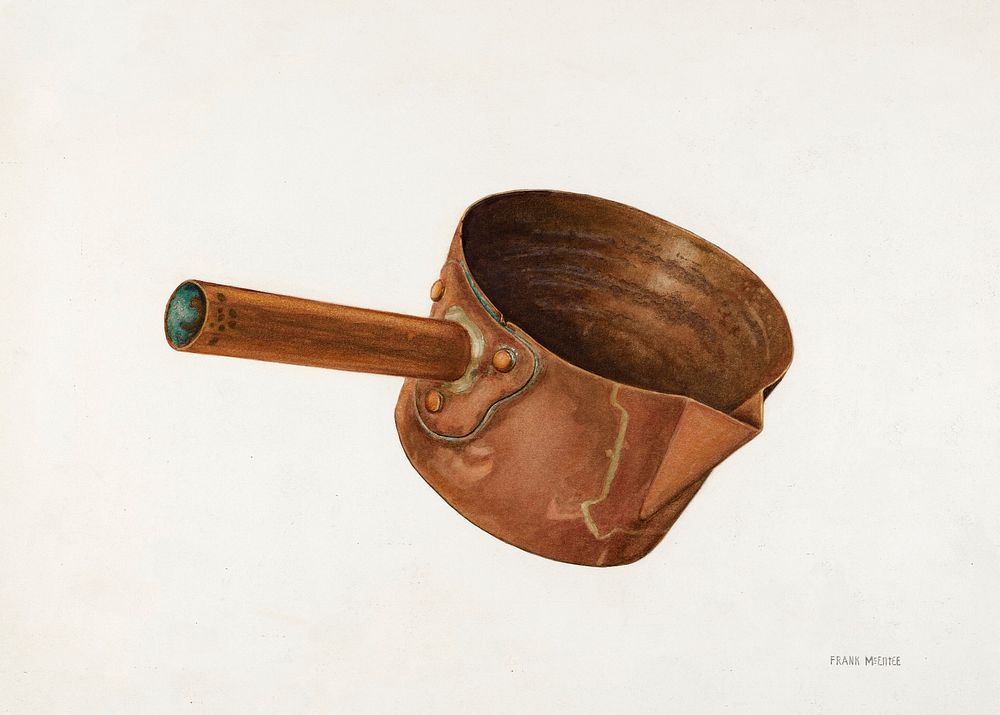 Copper Candy Ladle (ca.1938) by Frank Mcentee. Original from The National Gallery of Art. Digitally enhanced by rawpixel.