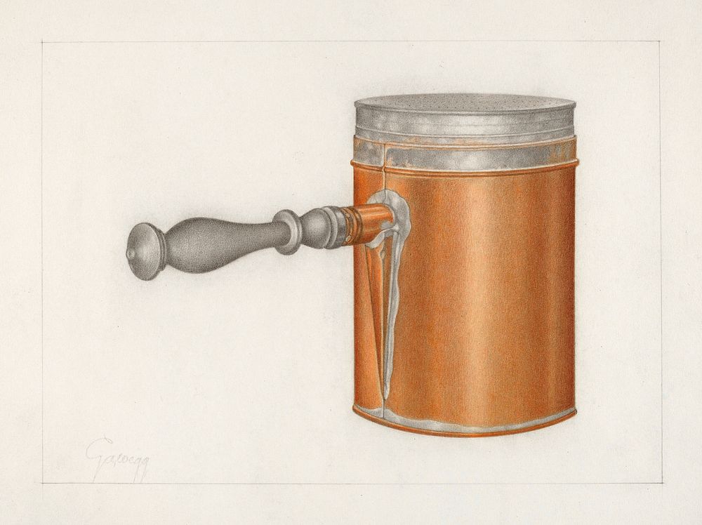 Flour Sifter (ca. 1937) by Arthur Wegg. Original from The National Gallery of Art. Digitally enhanced by rawpixel.