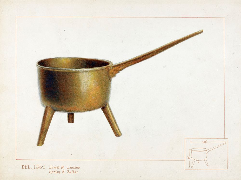 Pot with Legs (ca.1937) by Gordon Saltar and Irene Lawson. Original from The National Gallery of Art. Digitally enhanced by…
