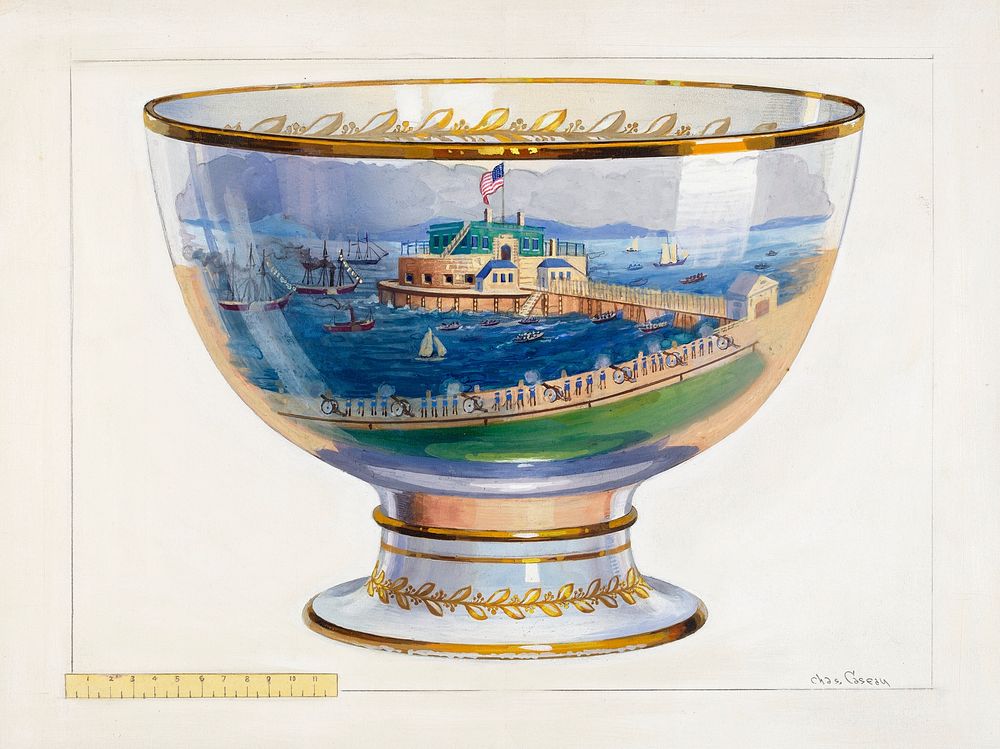 Punch Bowl (ca.1936) by Charles Caseau. Original from The National Gallery of Art. Digitally enhanced by rawpixel.