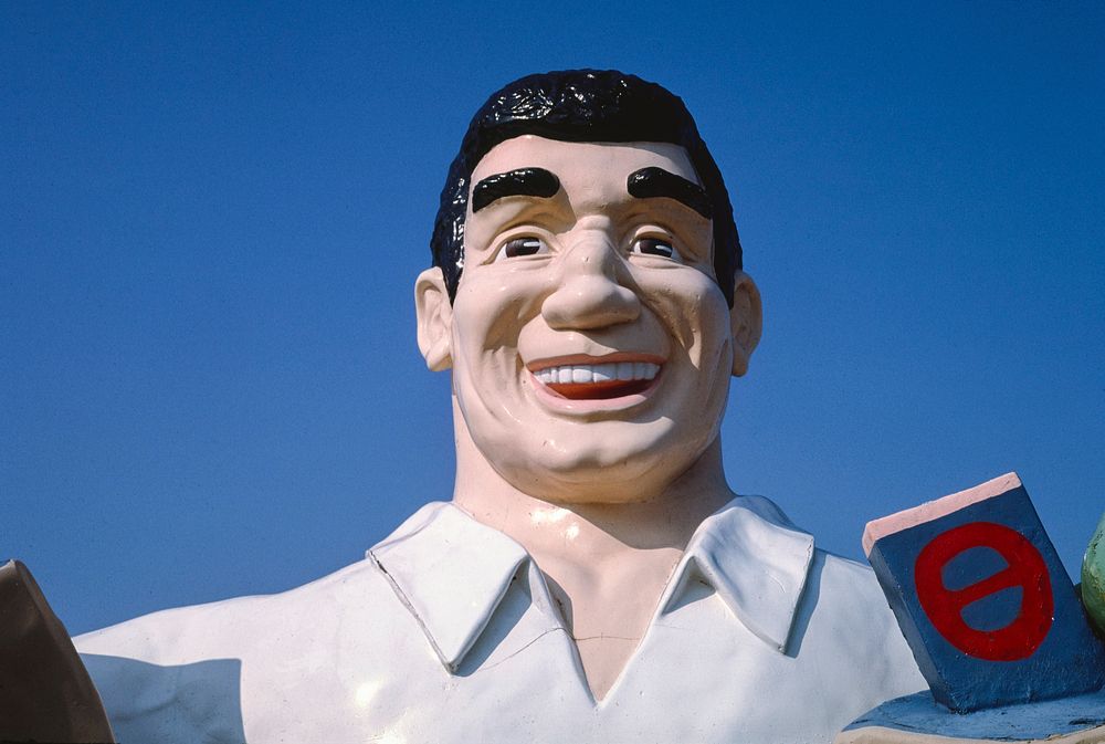 Big John, Eldorado, Illinois (1993) photography in high resolution by John Margolies. Original from the Library of Congress.…