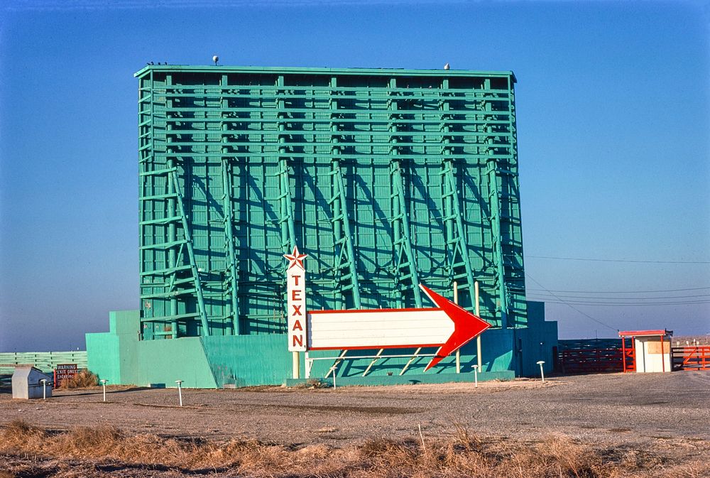 Texan DriveIn, Pecos, Texas (1979) Free Photo rawpixel